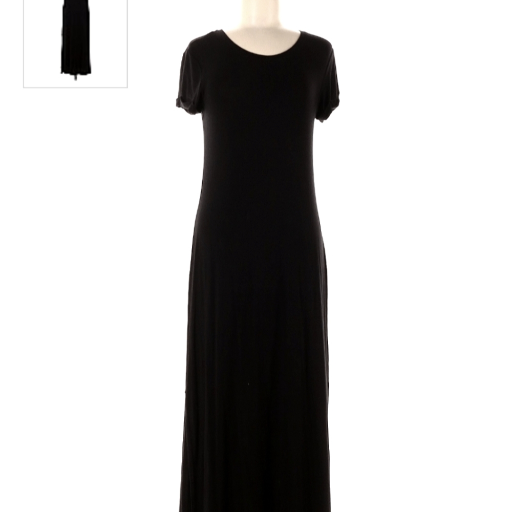 Long Casual Black Dress